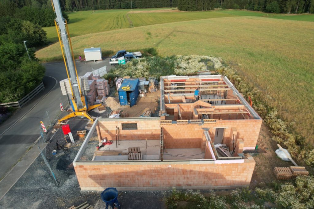 Rohbau eines Hauses