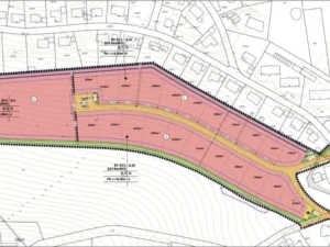 Lageplan Neubaugebiet An der Veida, Gemeinde Döhlau