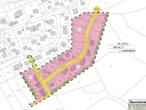 Lageplan Neubaugebiet Große Au, 95185 Gattendorf